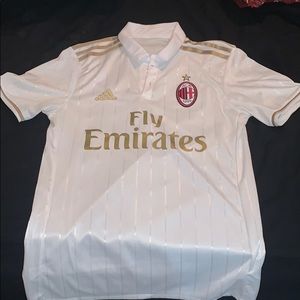AC Milan 2017 Home Jersey White/Gold